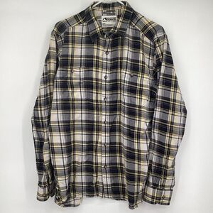 Men's Mountain Khakis Long Sleeved Plaid‎ Cotton Shirt - Large